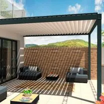 Pérgola bioclimática... Pérgola bioclimática adosada