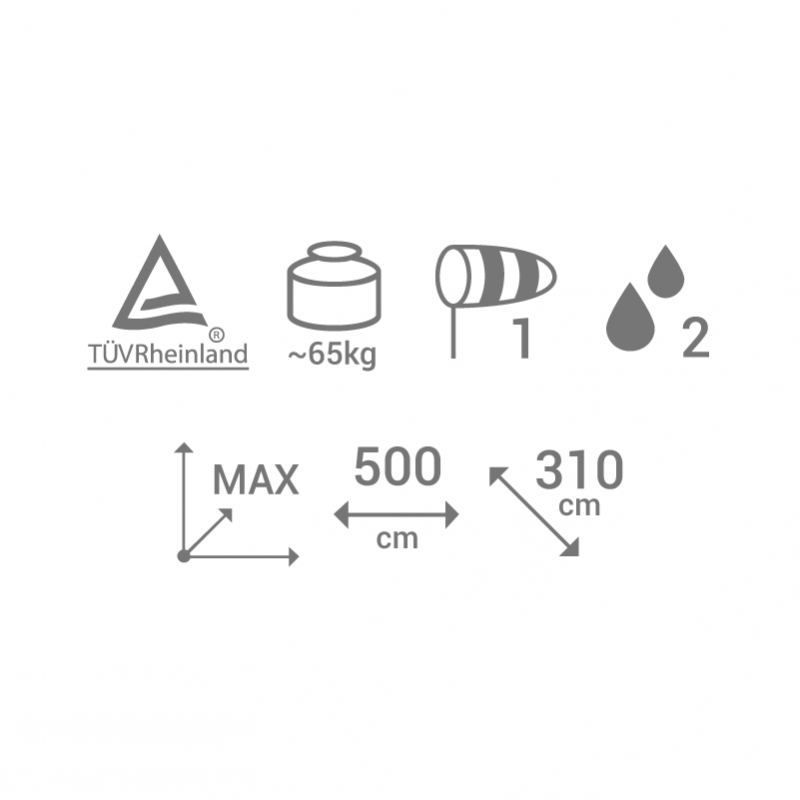 Toldo de brazos extensibles ILEX... Toldo de brazos extensibles ILEX...