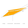 Diagrama das peças toldo OLEA 25