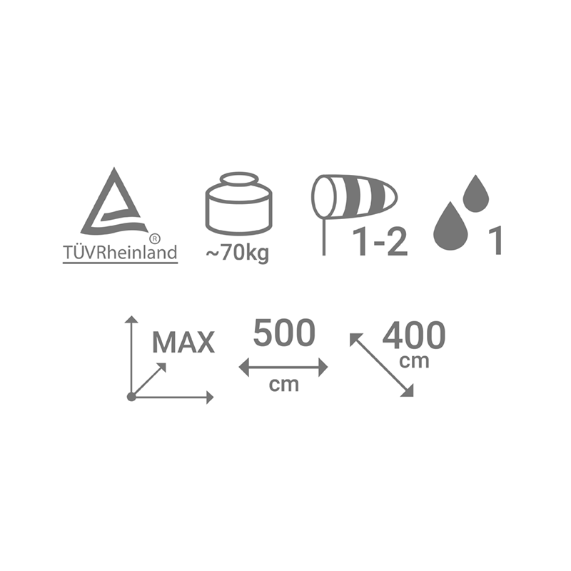 Datos técnicos TOLDO OLEA 40 de brazos extensibles con cofre Datos técnicos TOLDO OLEA 40 de brazos extensibles con cofre