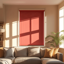 Estor opaco rojo sin cofre manual ALIX