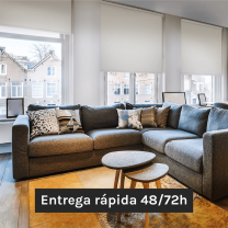 Estor enrollable blanco 2x1.7m