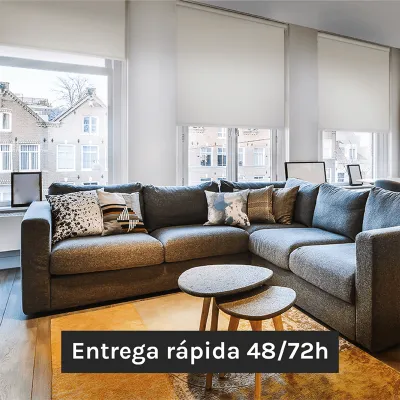 Estor enrollable blanco 2x1.7m