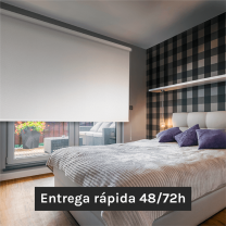 Estor enrollable blanco 2x2.5m