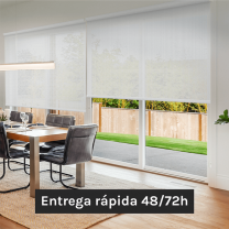 Estor enrollable blanco 2x1.7m