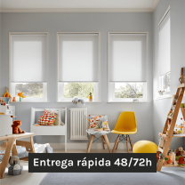 Estor enrollable blanco 1.2x1.7m