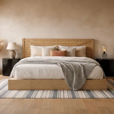 Cabeceira de cama esparto...