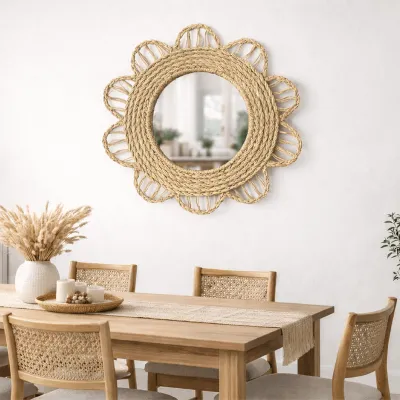 Espejo esparto natural