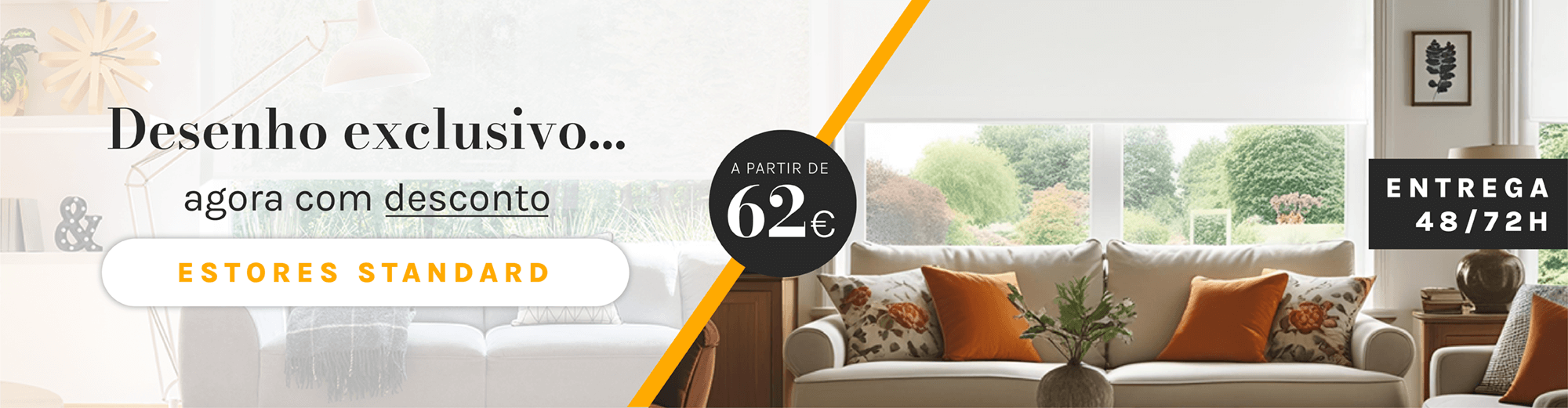 Estores standard para decorar as suas janelas neste ver&atilde;o