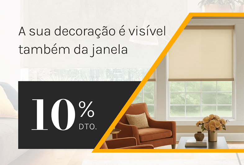 Estores screen com 10% DTO