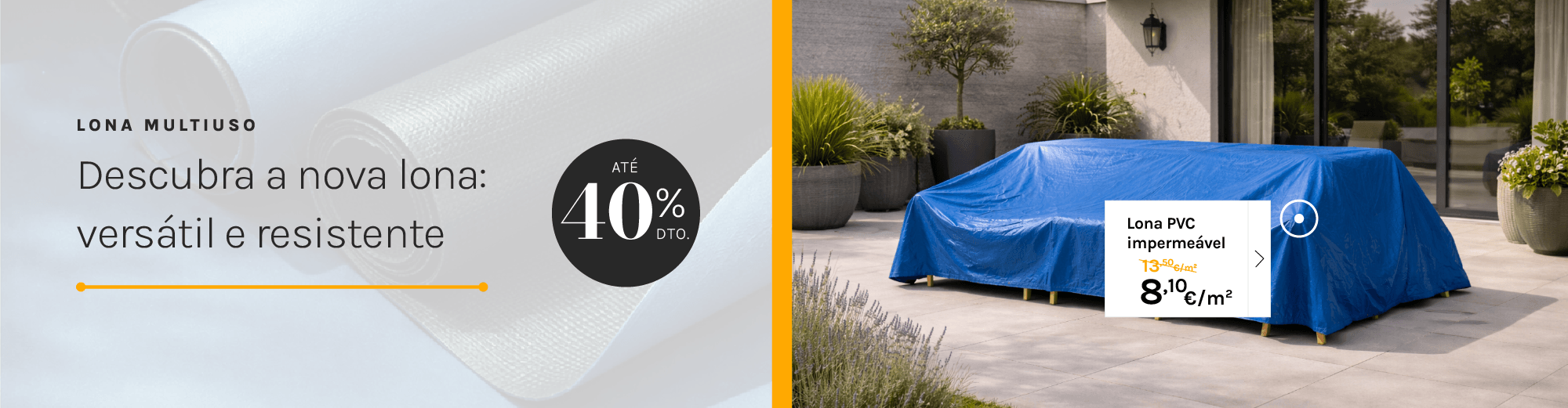Lona PVC multiuso 40% DTO