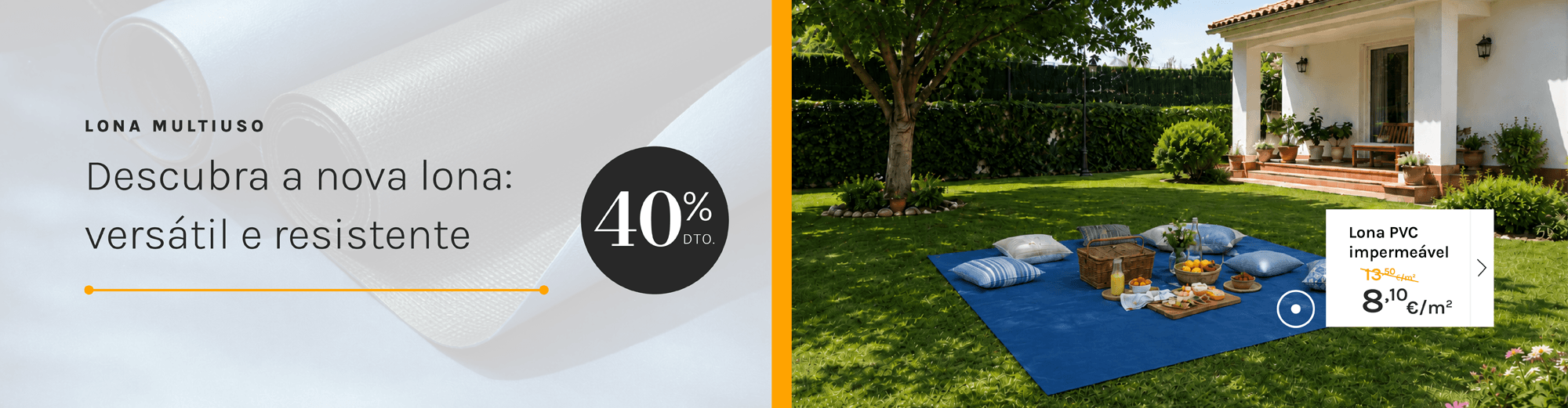 Lonas PVC at&eacute; 40% de DTO.