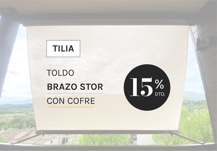 Toldo brazo stor a medida