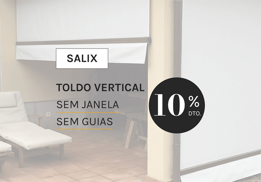 Toldo vertical sin ventana