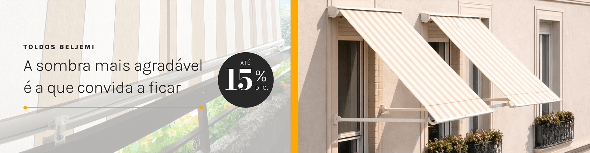 Toldos a medida até 15% dto.