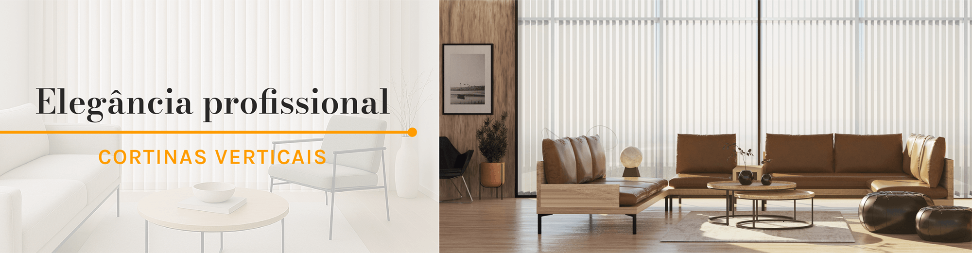 Cortinas verticais &agrave; medida