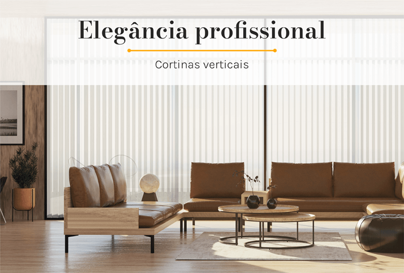Cortinas verticais &agrave; medida