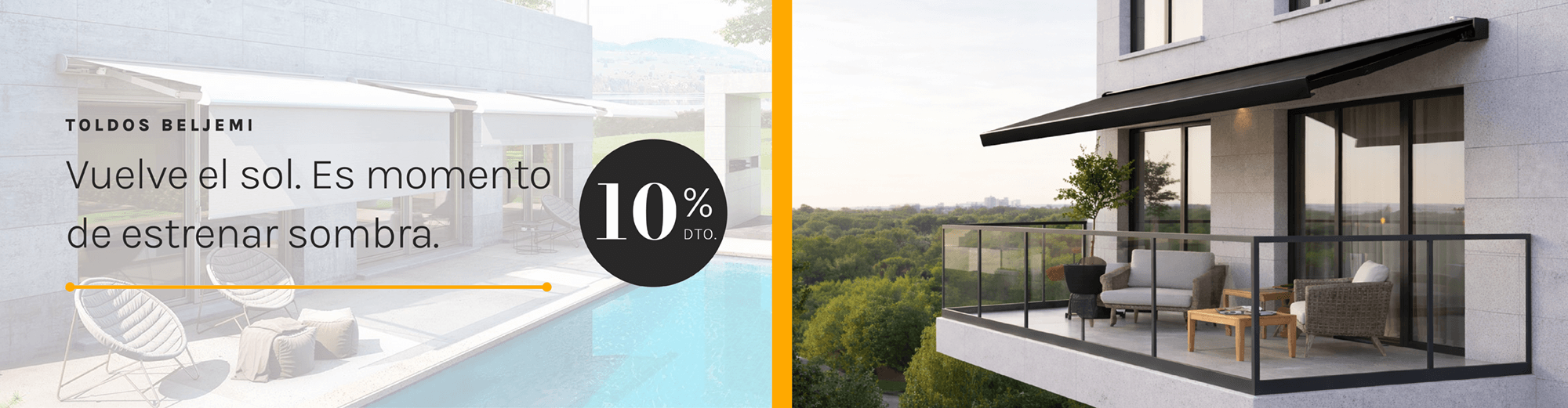 Toldos a medida 10% dto.