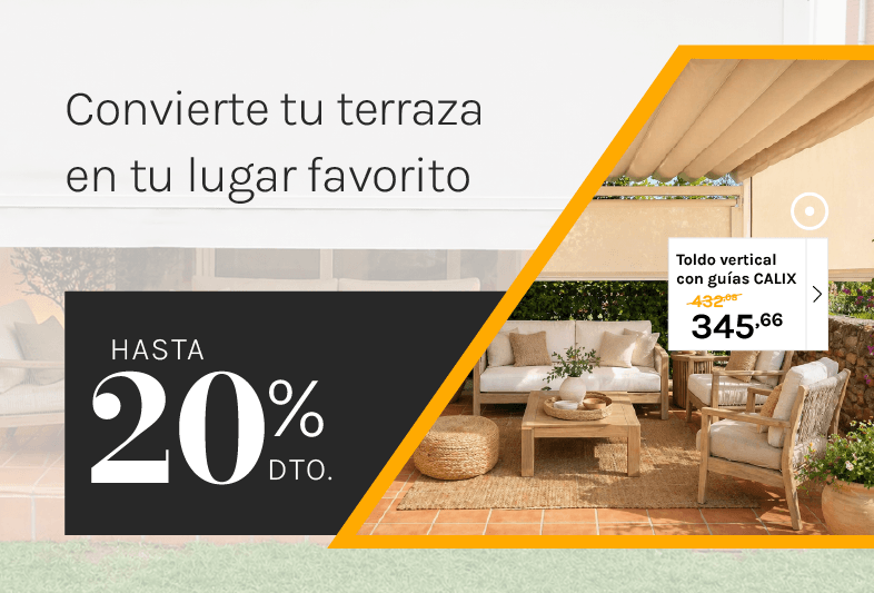 Toldos verticales hasta 20% DTO.