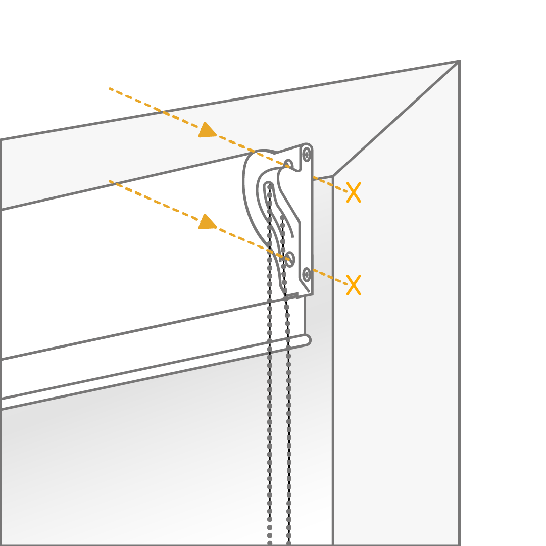 marcar con lápiz agujeros