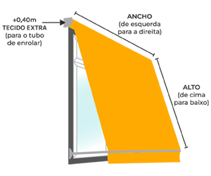 Como medir lona para toldo stor